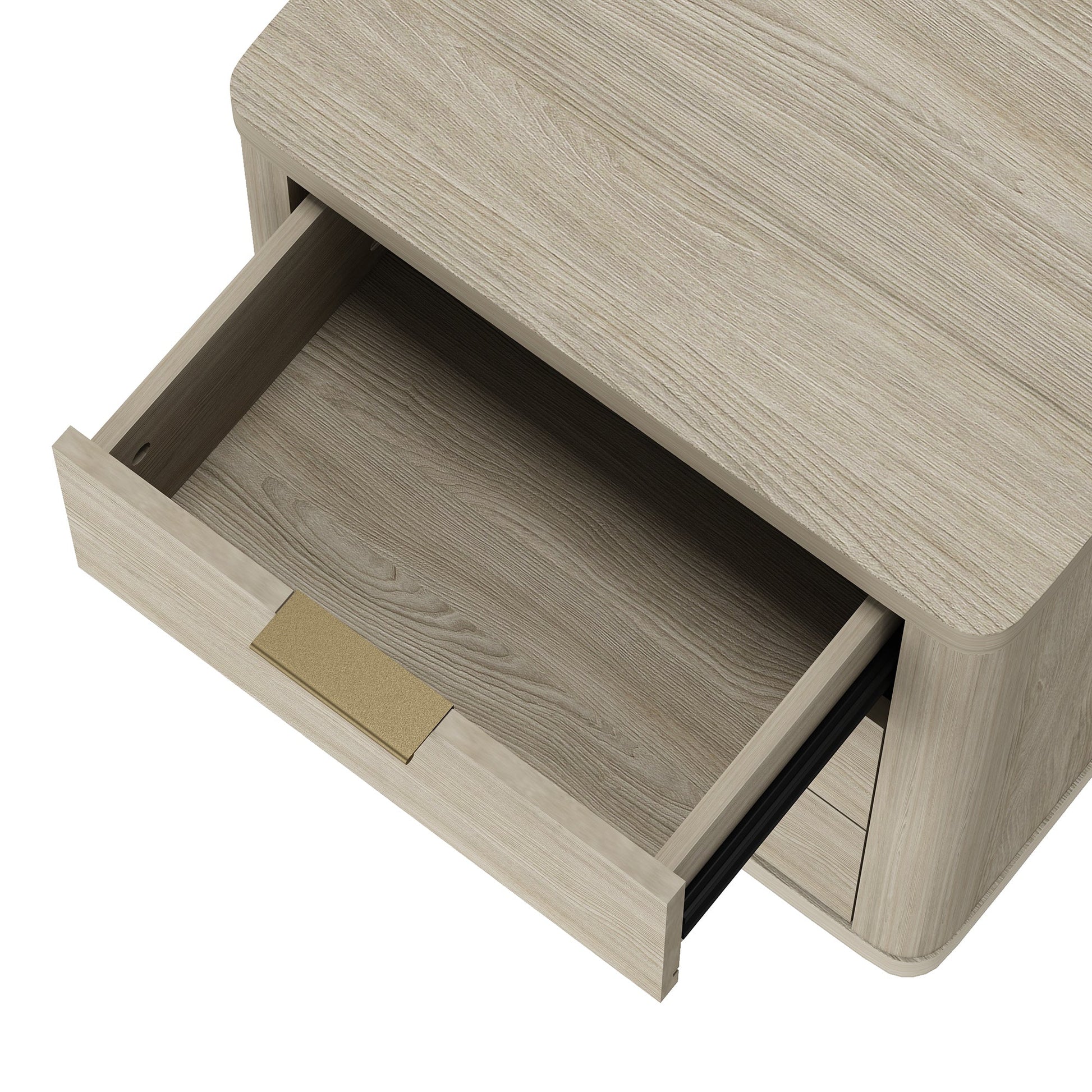 Evelyn 20" 3 Drawers Nightstand in Natural - Ornate Home