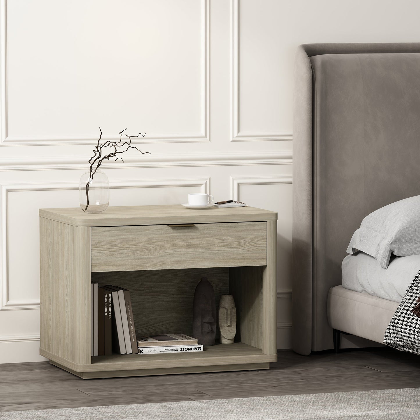 Evelyn 32" Nightstand 2.0 in Natural - Ornate Home