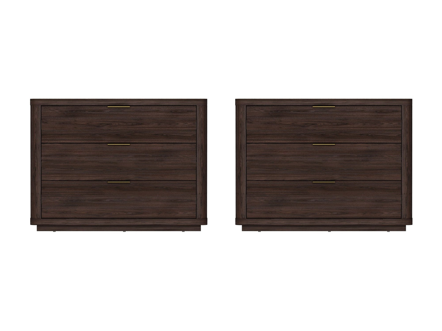 Evelyn 32" Nightstand 4.0 in Brown (set of 2) - Ornate Home
