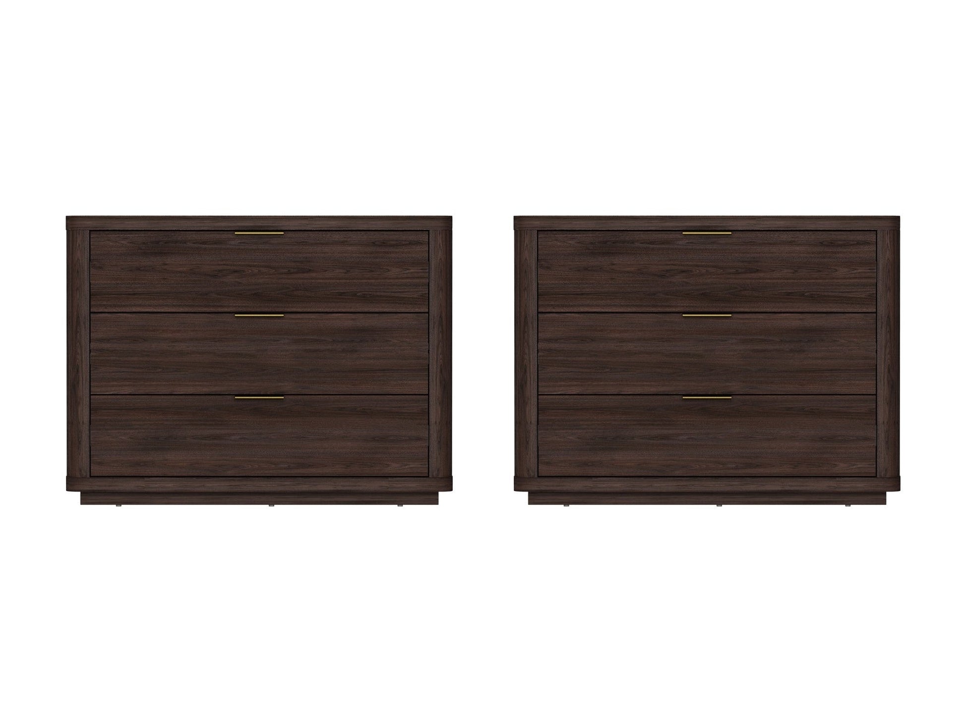 Evelyn 32" Nightstand 4.0 in Brown (set of 2) - Ornate Home