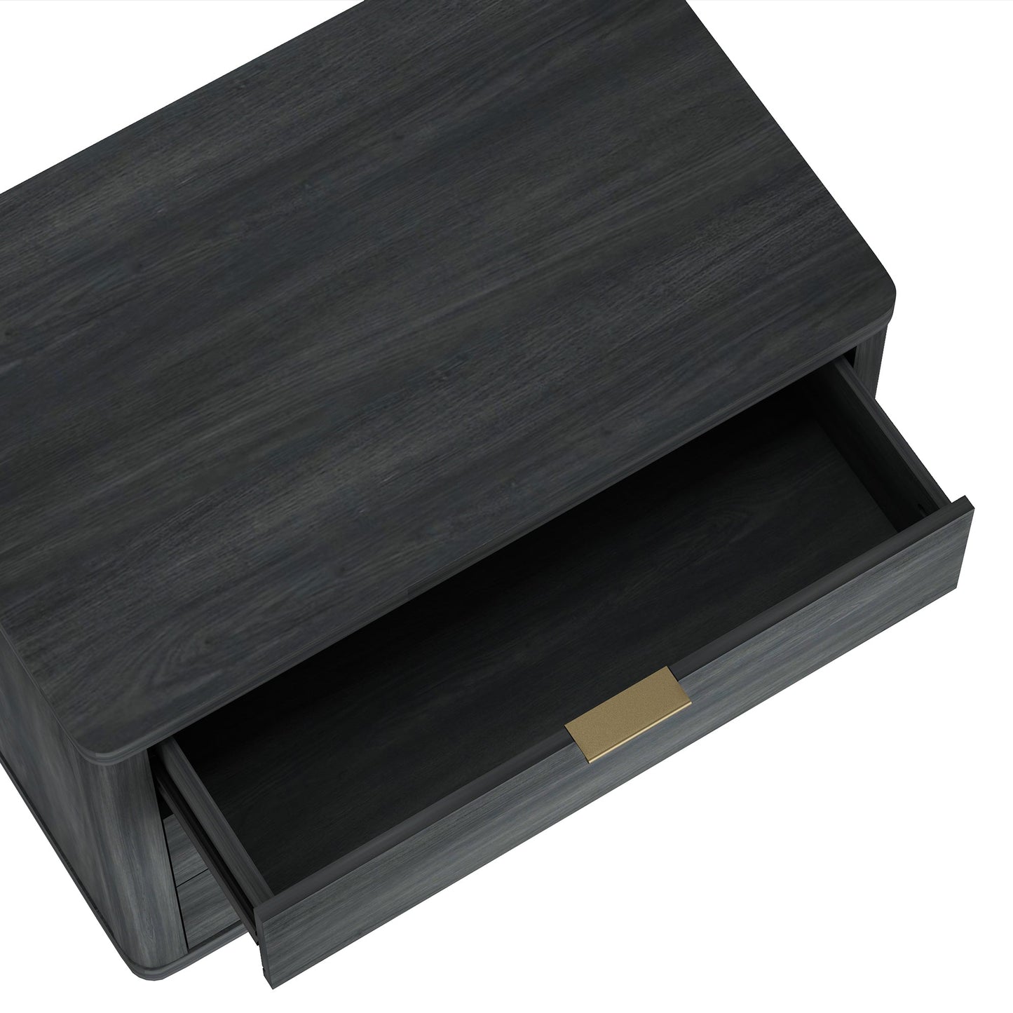 Evelyn 32" Nightstand 4.0 in Charcoal Grey - Ornate Home