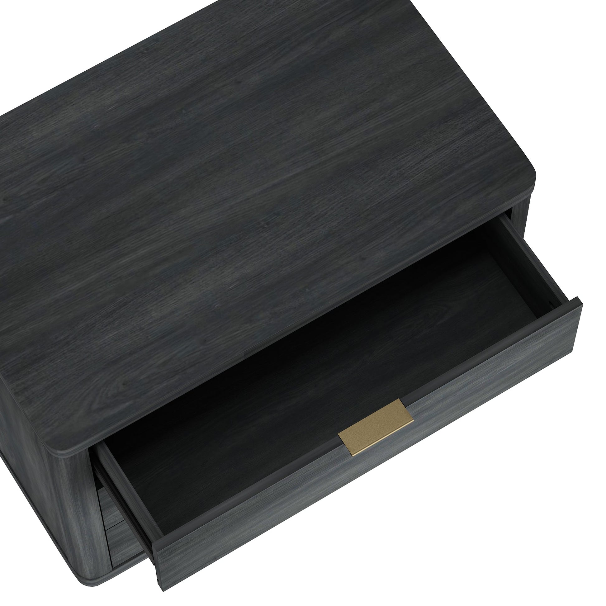 Evelyn 32" Nightstand 4.0 in Charcoal Grey - Ornate Home