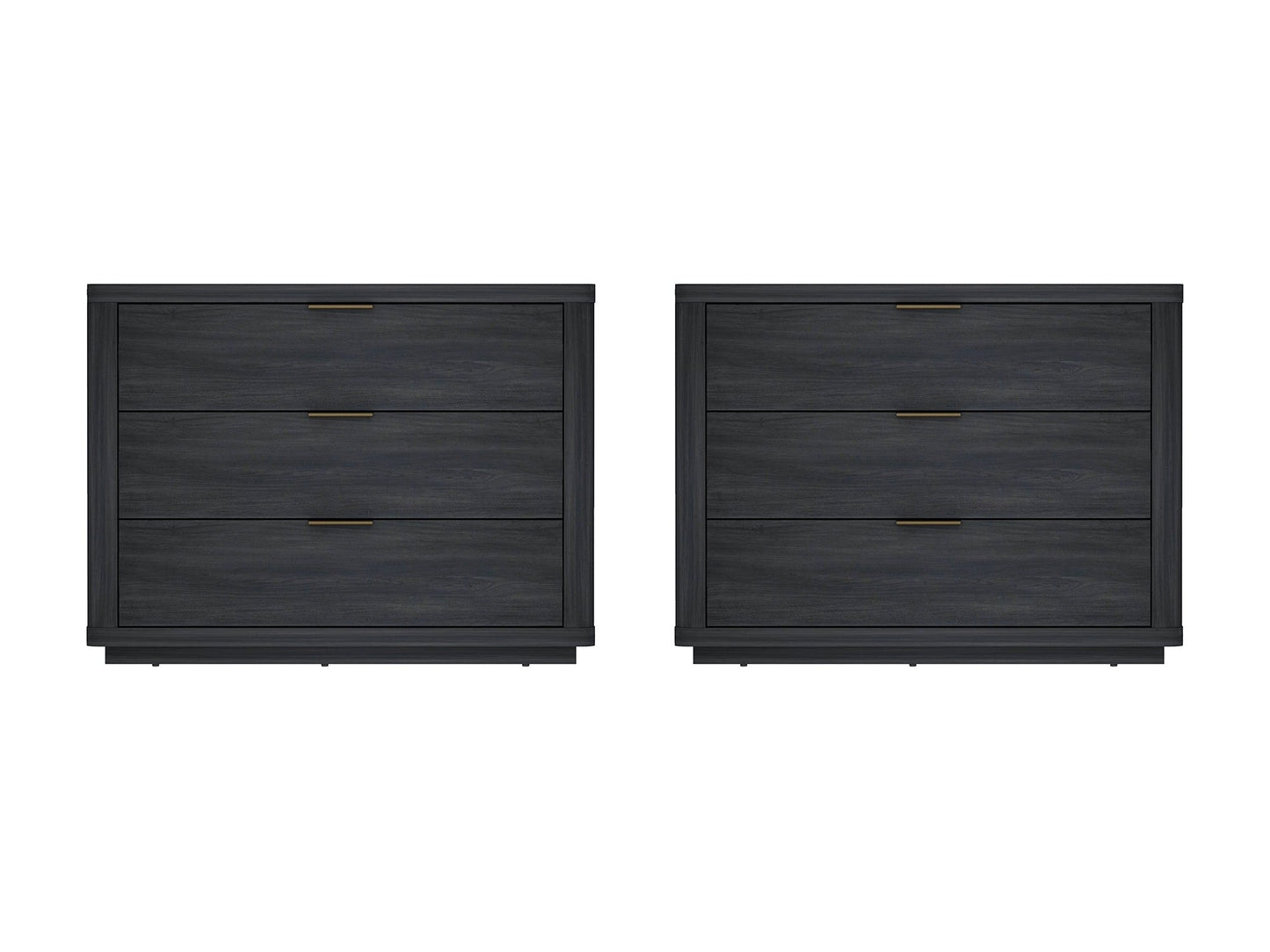 Evelyn 32" Nightstand 4.0 in Charcoal Grey (set of 2) - Ornate Home