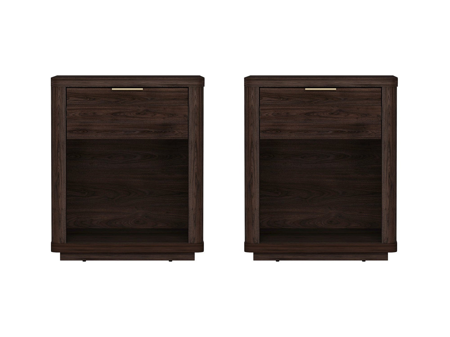 Evelyn Nightstand in Brown (set of 2) - Ornate Home