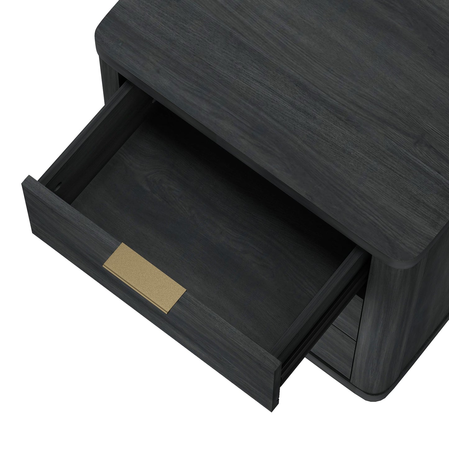 Evelyn Nightstand in Charcoal Grey (set of 2) - Ornate Home