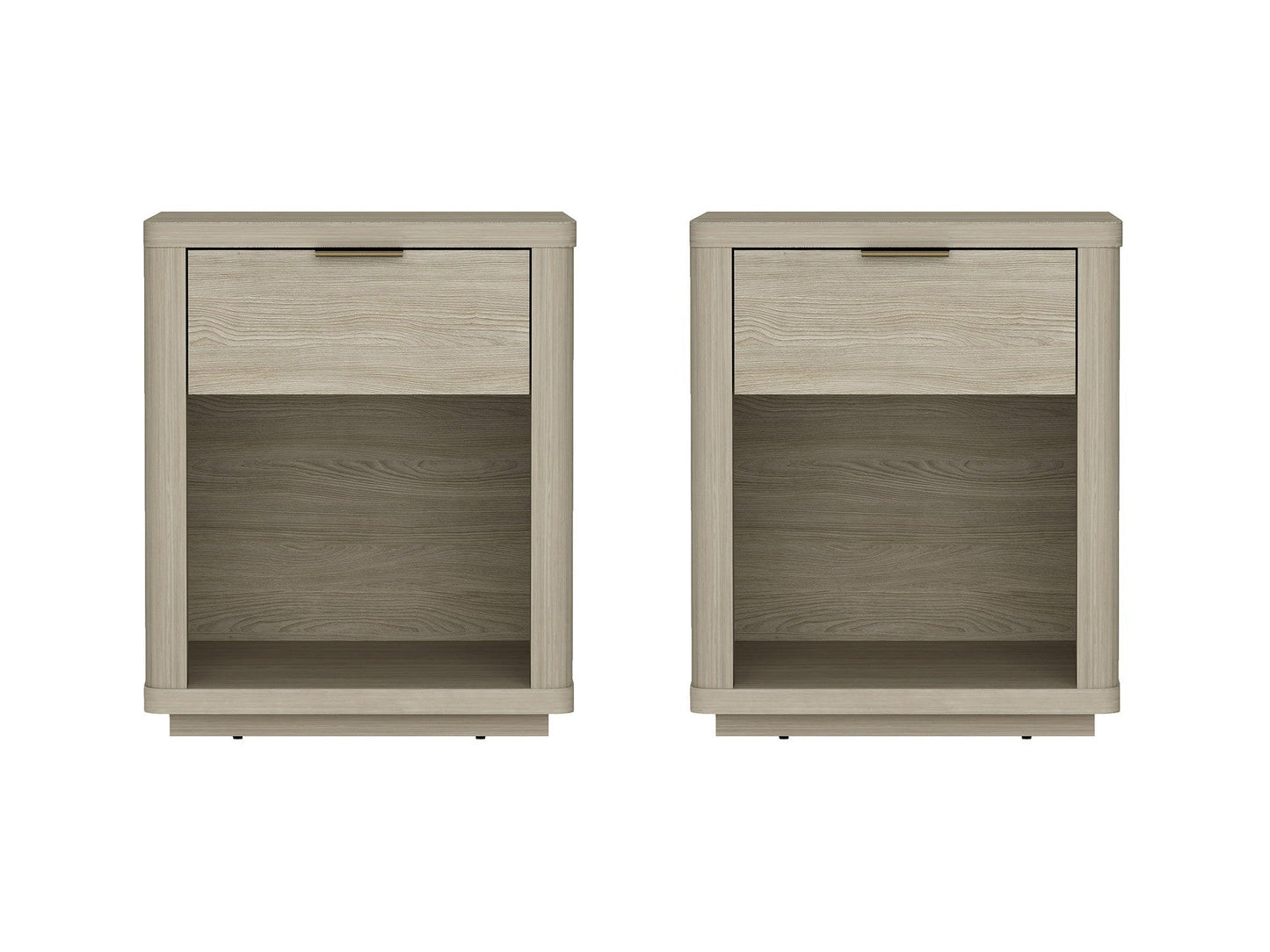 Evelyn Nightstand in Natural (set of 2) - Ornate Home