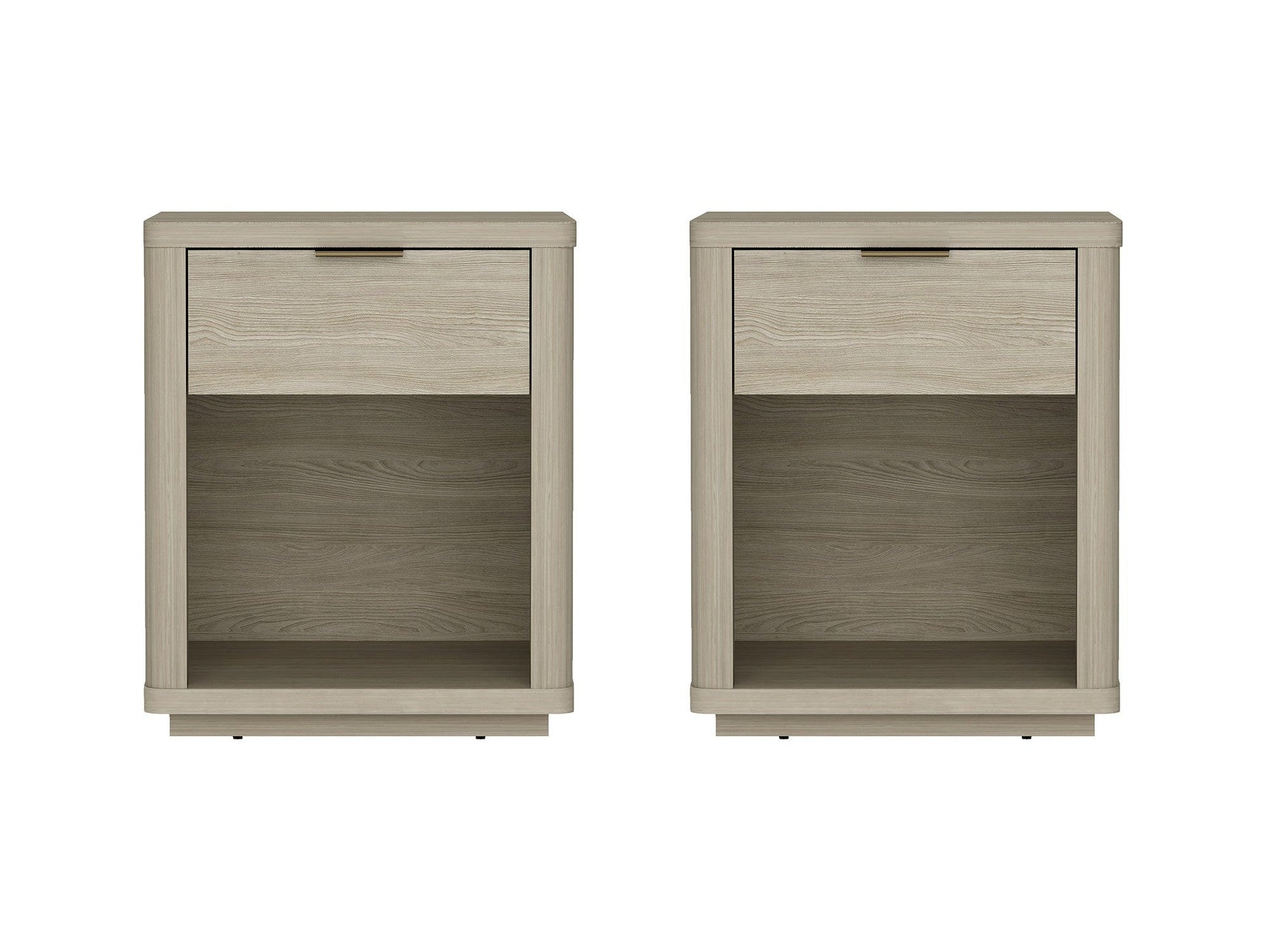 Evelyn Nightstand in Natural (set of 2) - Ornate Home