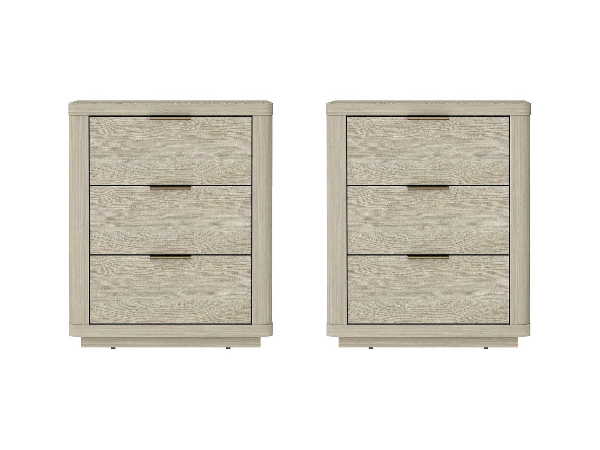 Evelyn Nightstand in Natural (set of 2) - Ornate Home