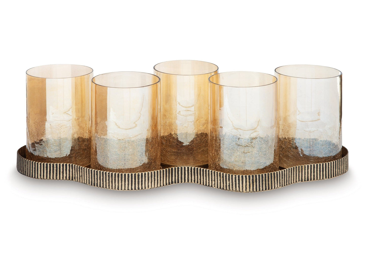 Evereton Antique Gold Candle Holder- Viva Furn