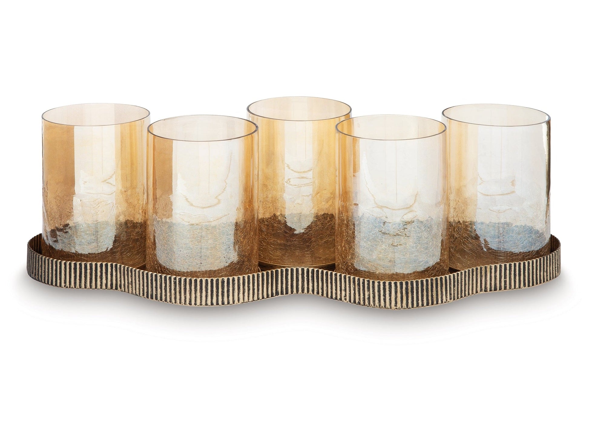 Evereton Antique Gold Candle Holder- Viva Furn