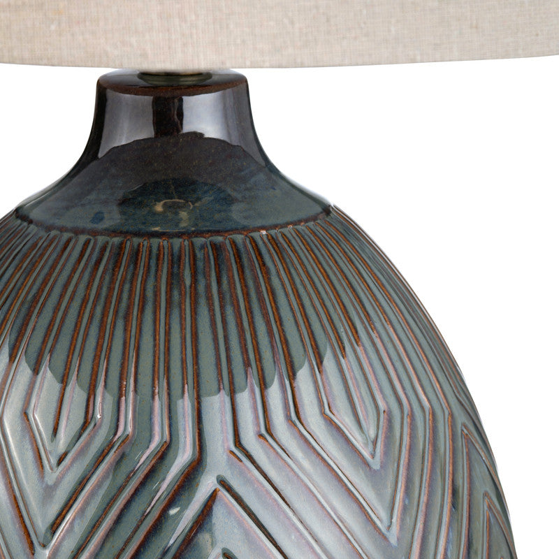 Everett Green/Brown Table Lamp - Ornate Home