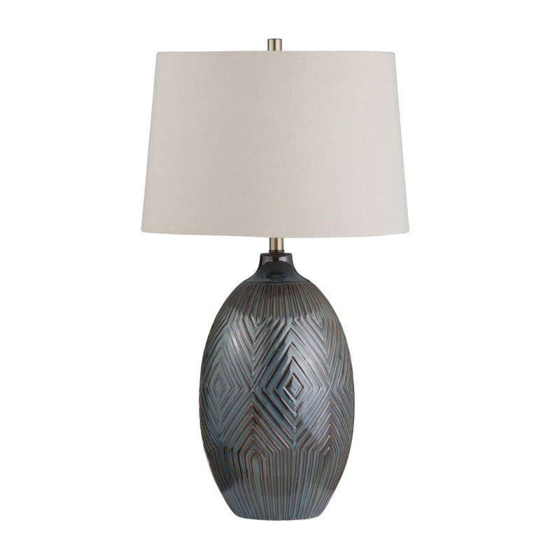 Everett Green/Brown Table Lamp - Ornate Home