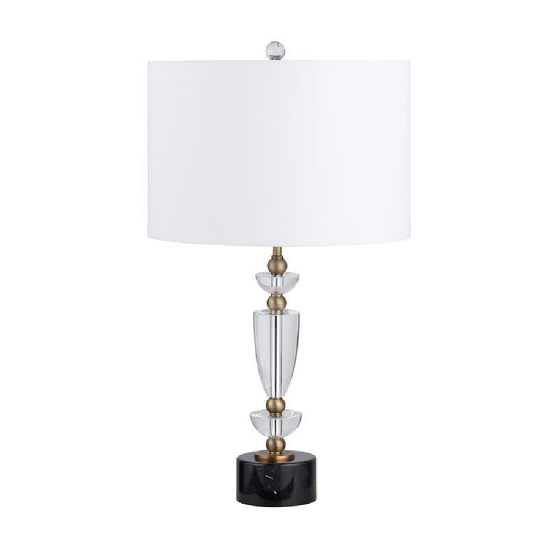 Everglen Black/White Table Lamp (Set of 2) - Ornate Home