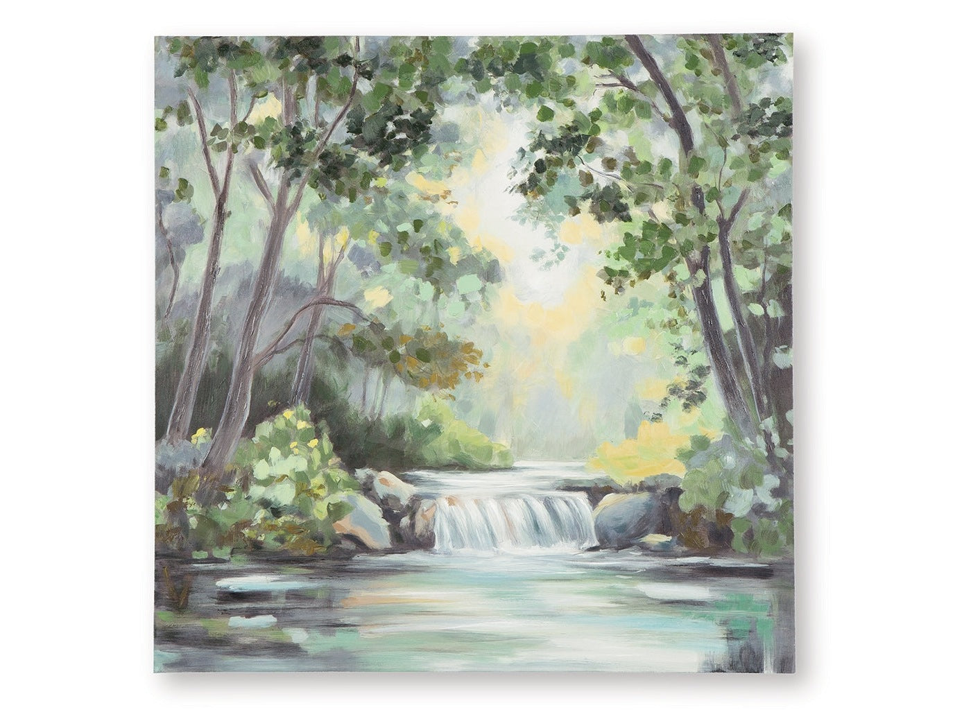 Evermaddick Green/Gray/White Wall Art- Viva Furn