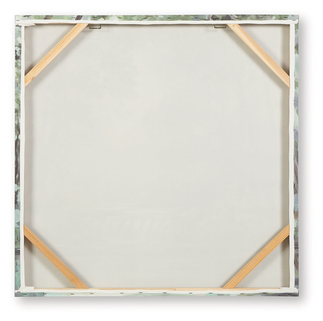 Evermaddick Green/Gray/White Wall Art- Viva Furn