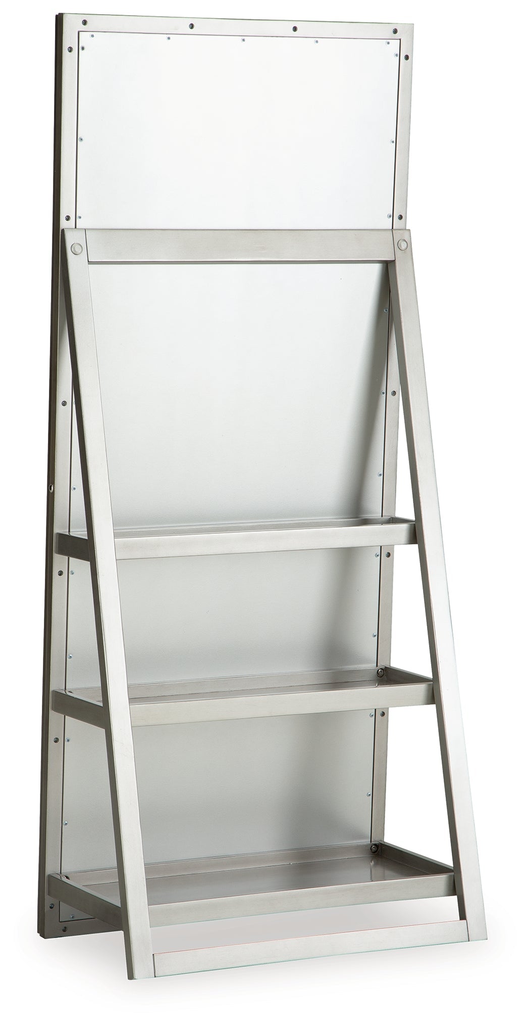 Evesen Champagne Floor Standing Mirror/Storage- Viva Furn