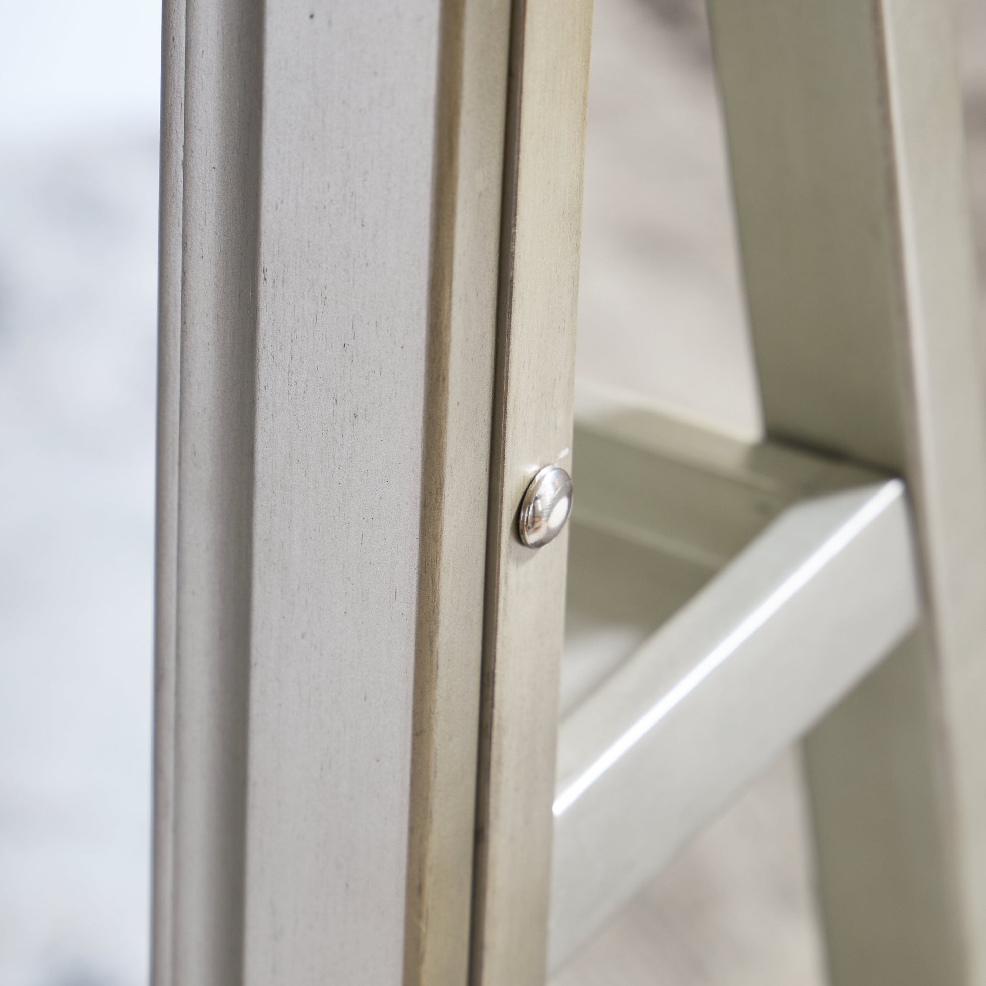 Evesen Champagne Floor Standing Mirror/Storage- Viva Furn
