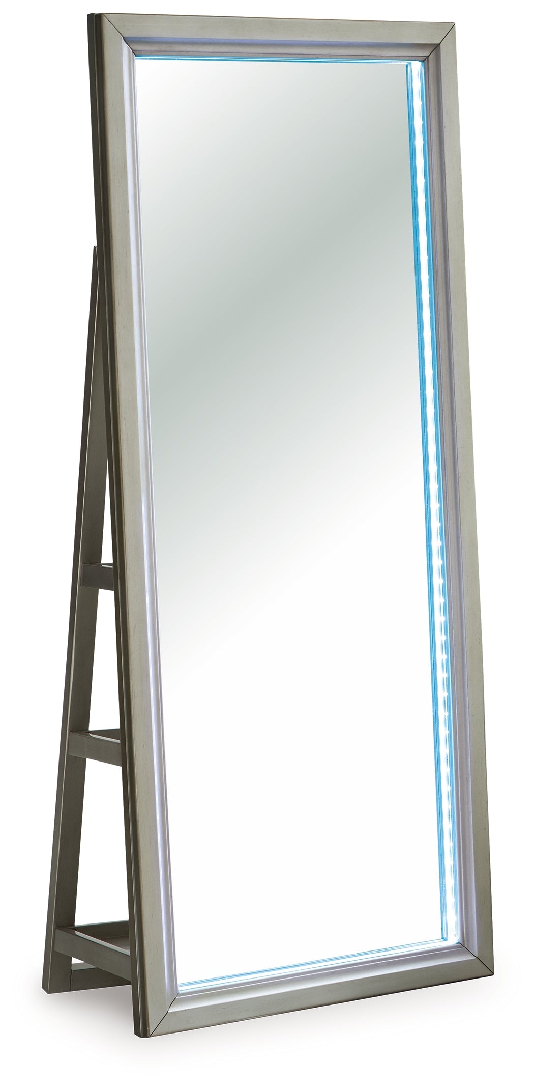 Evesen Champagne Floor Standing Mirror/Storage- Viva Furn