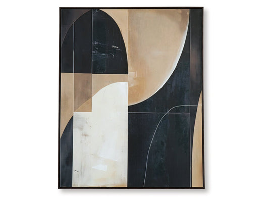 Ewanford Black/Brown/Tan Wall Art- Viva Furn