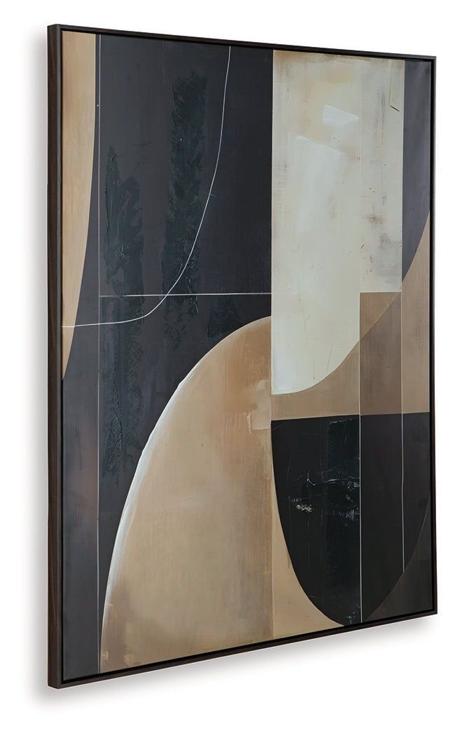 Ewanford Black/Brown/Tan Wall Art- Viva Furn