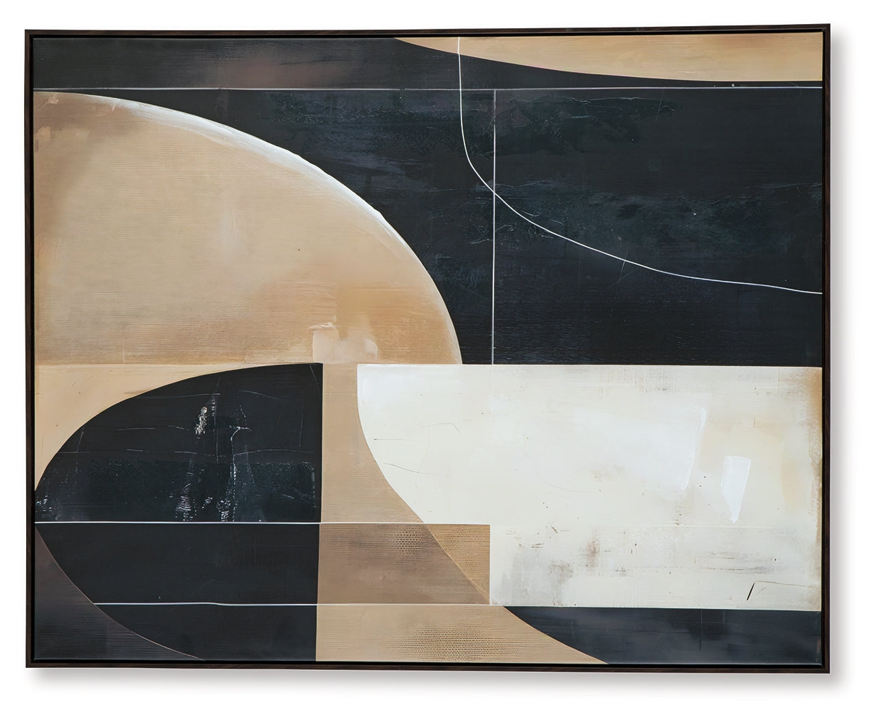 Ewanford Black/Brown/Tan Wall Art- Viva Furn