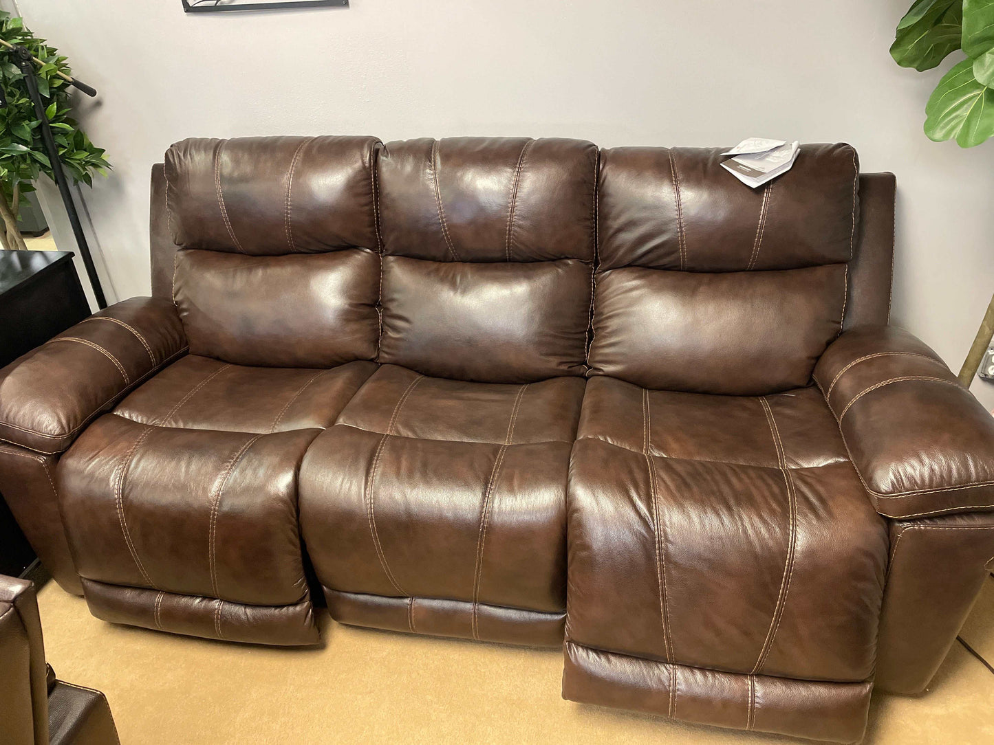 Edmar Chocolate Power Reclining Sofa