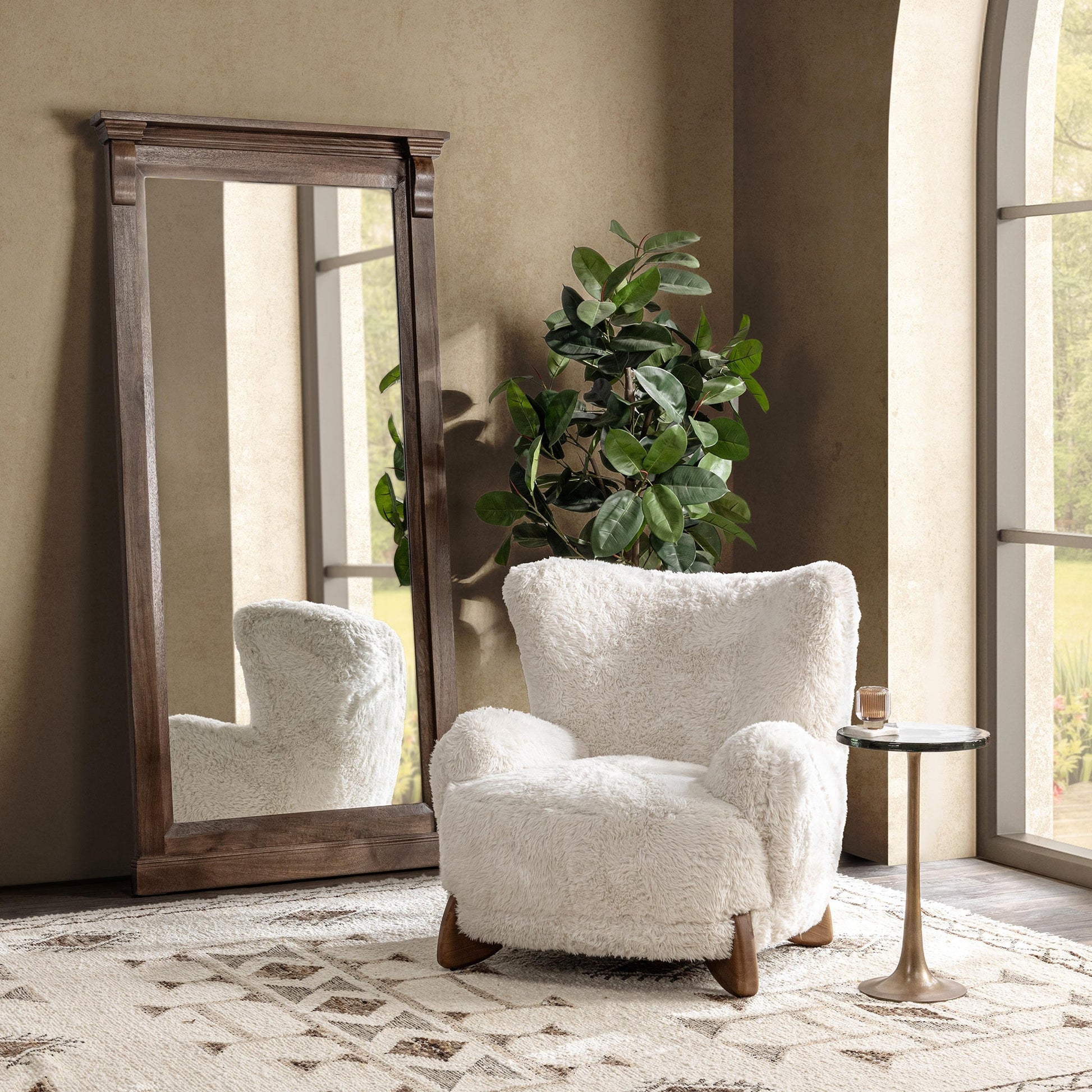 Fabiana Brass Accent Table - Ornate Home