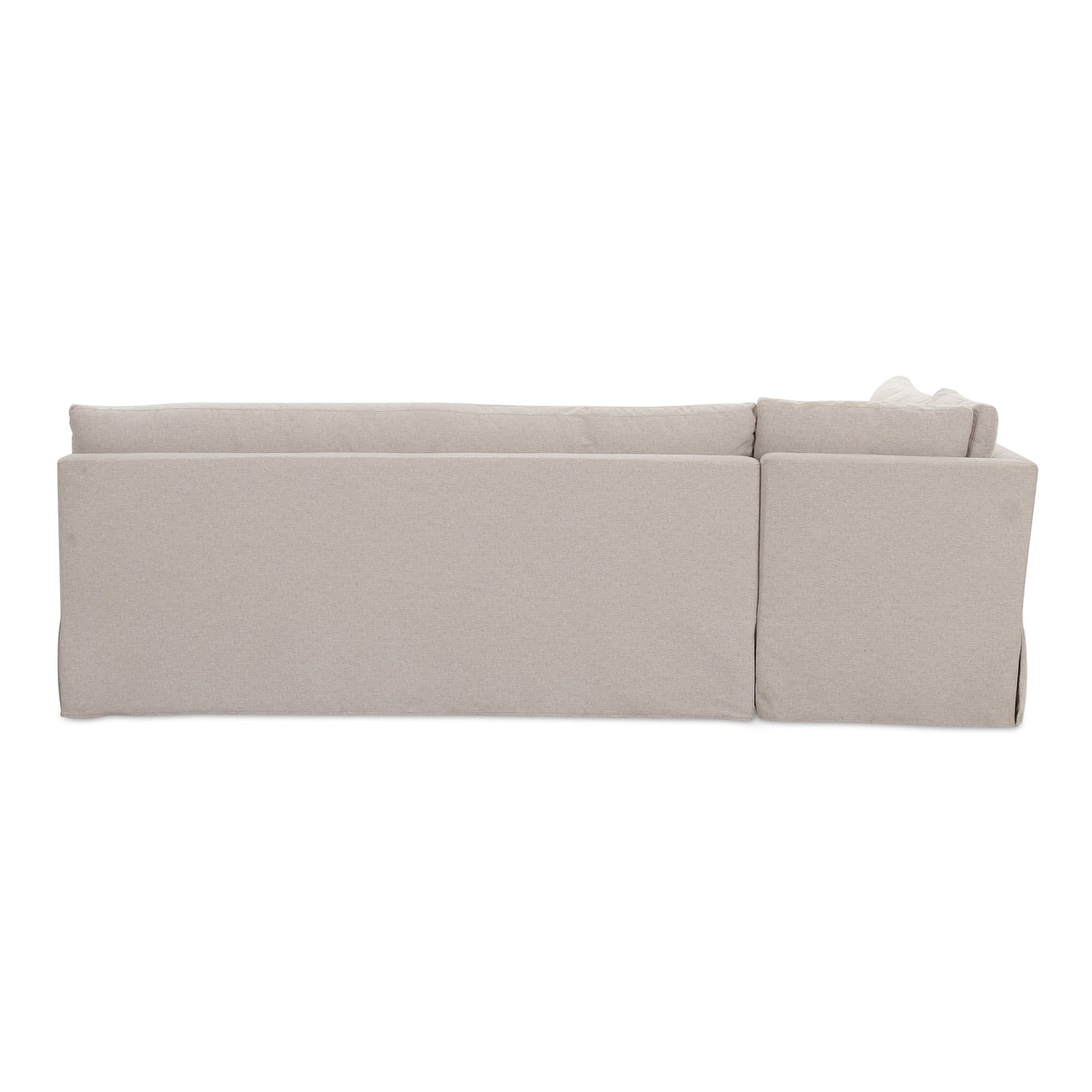 Fable Beige L Shape Slipcover 100.5" Dining Banquette - Ornate Home
