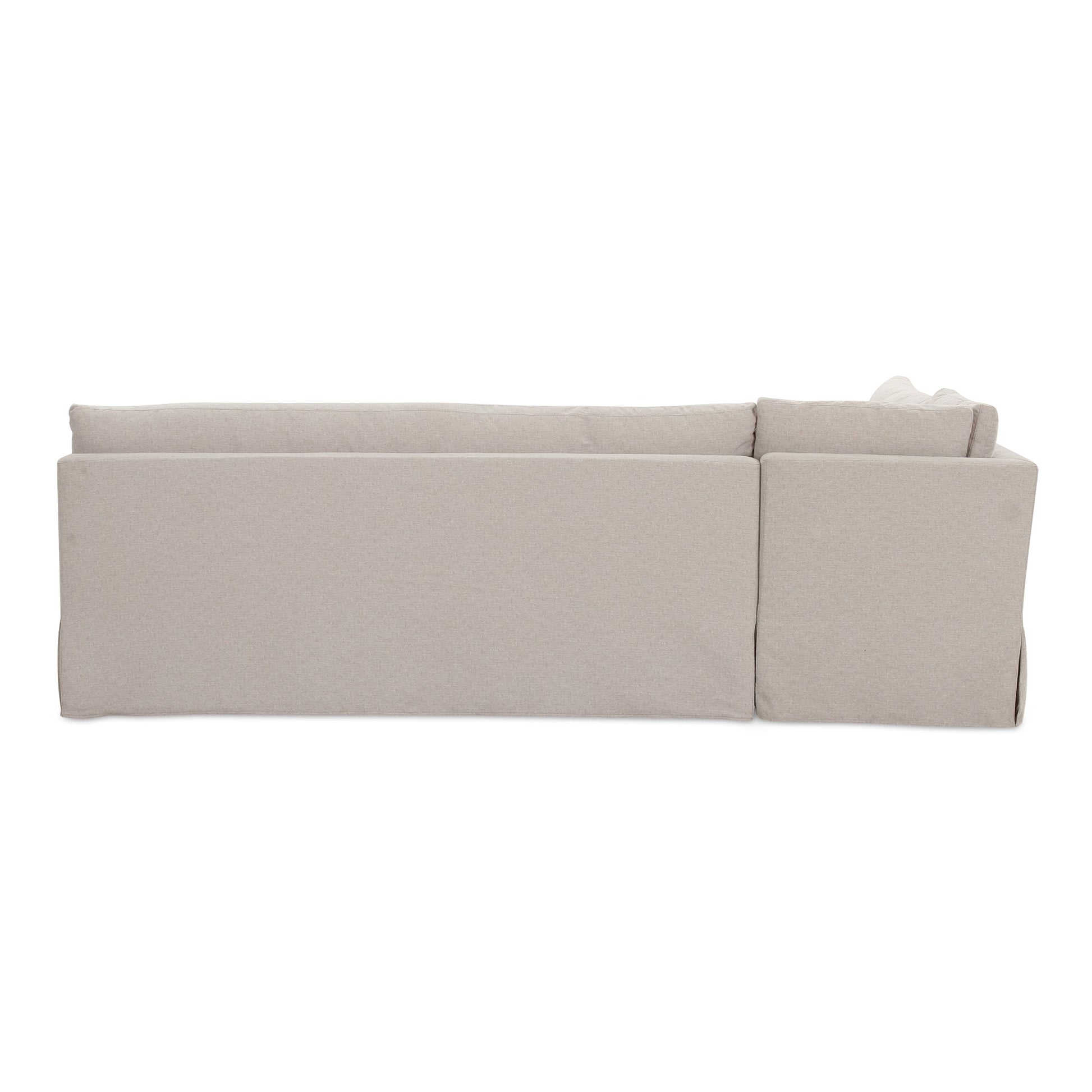 Fable Beige L Shape Slipcover 100.5" Dining Banquette - Ornate Home