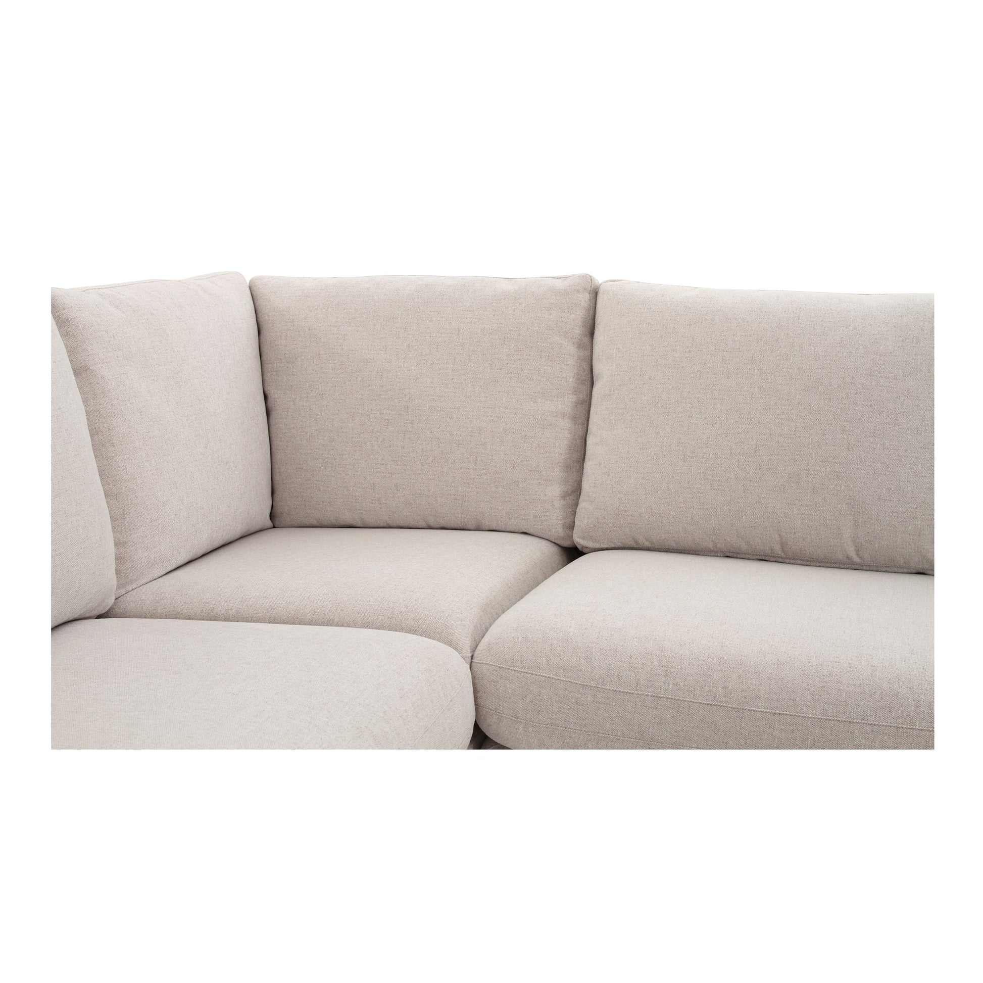Fable Beige L Shape Slipcover 96" Dining Banquette - Ornate Home