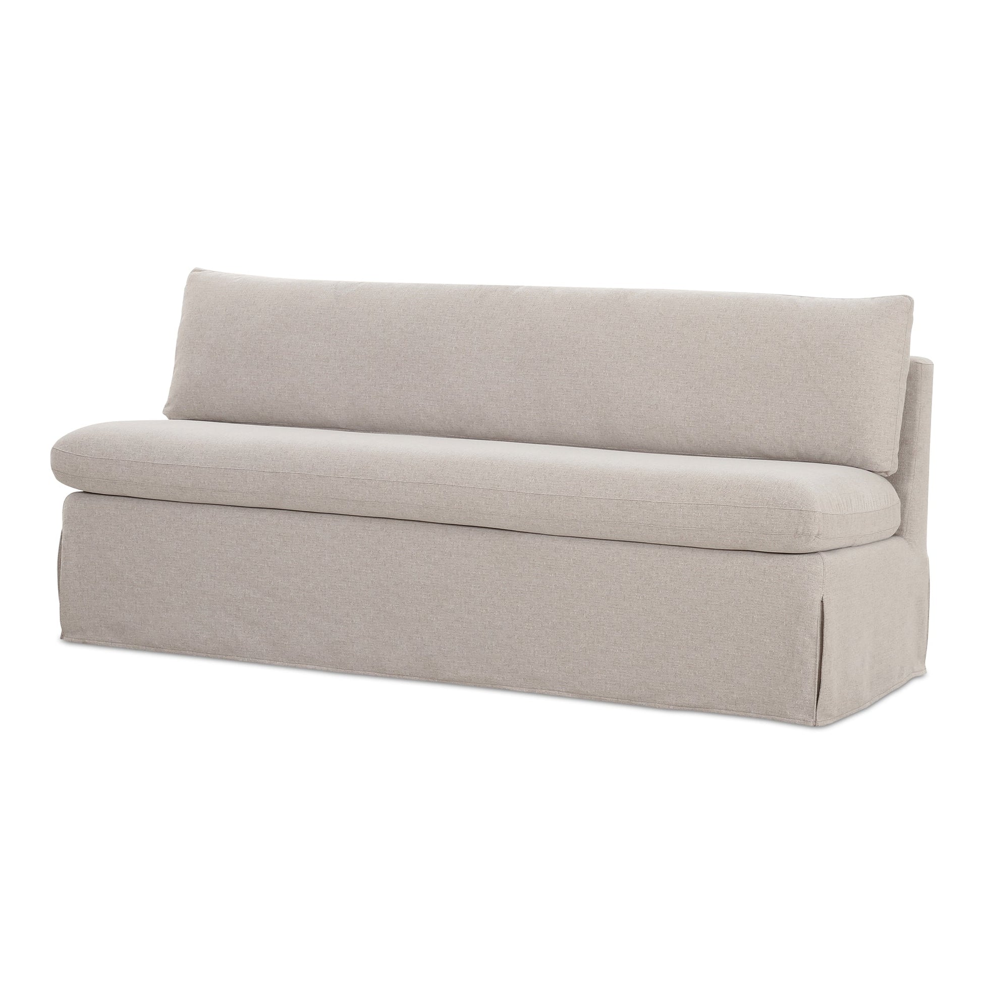 Fable Beige Slipcover Dining Bench - Ornate Home