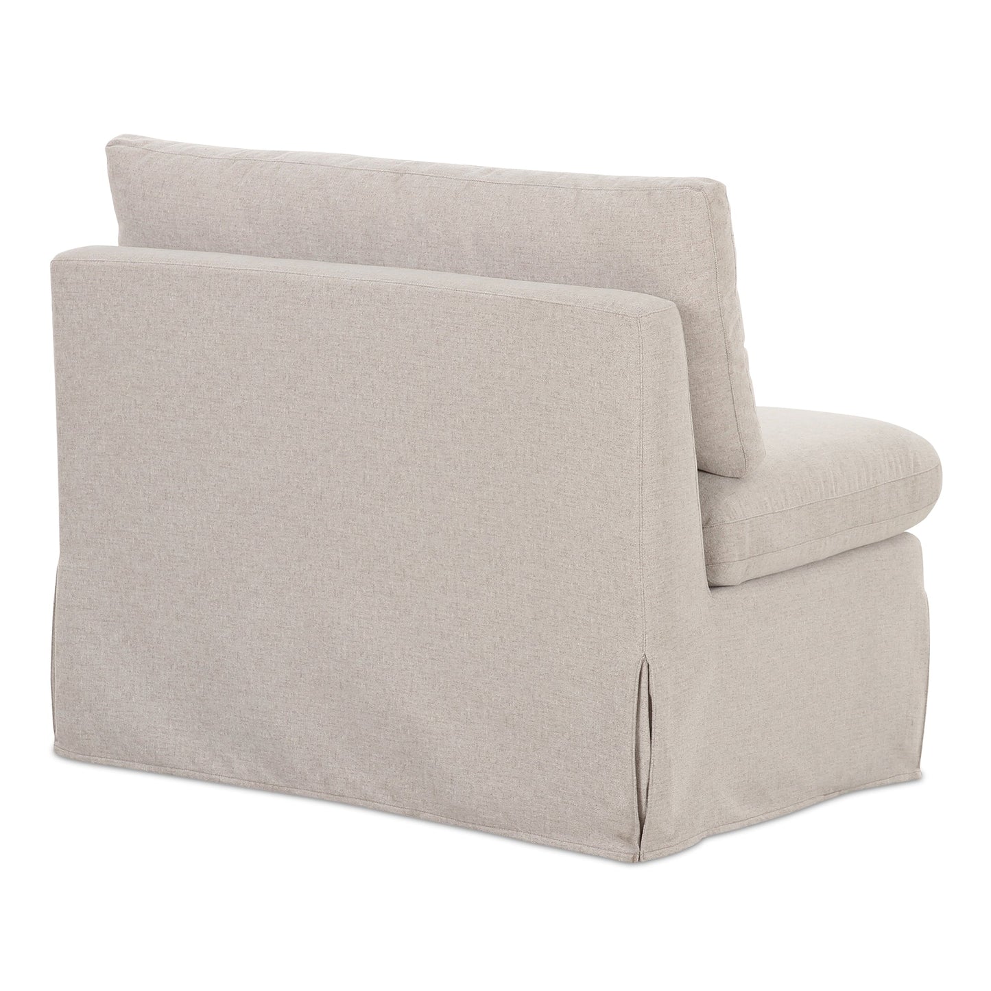 Fable Beige Slipcover Dining Chair and Half - Ornate Home
