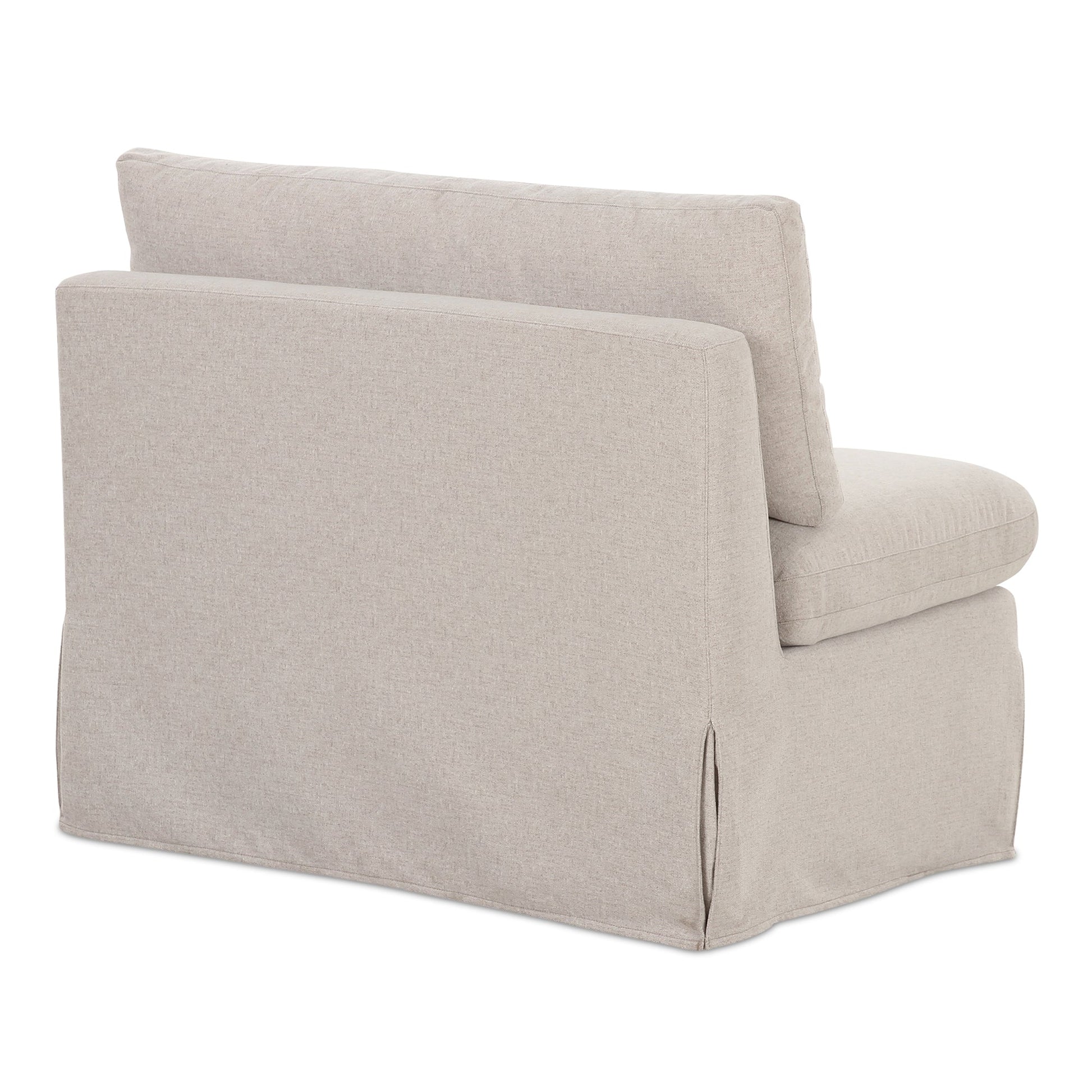 Fable Beige Slipcover Dining Chair and Half - Ornate Home