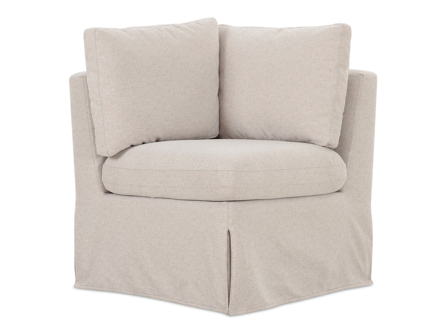 Fable Beige Slipcover Dining Corner Chair - Ornate Home