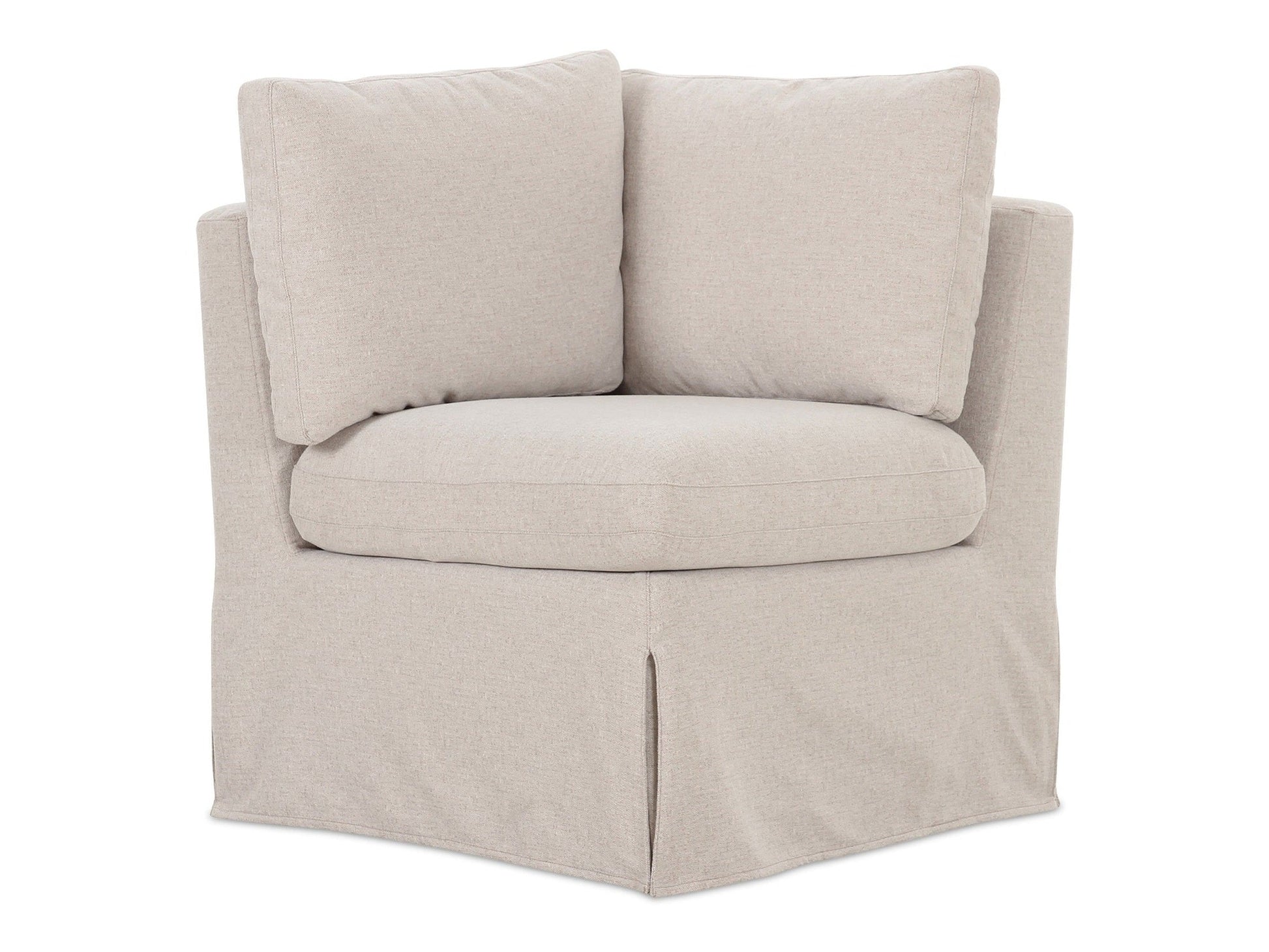 Fable Beige Slipcover Dining Corner Chair - Ornate Home