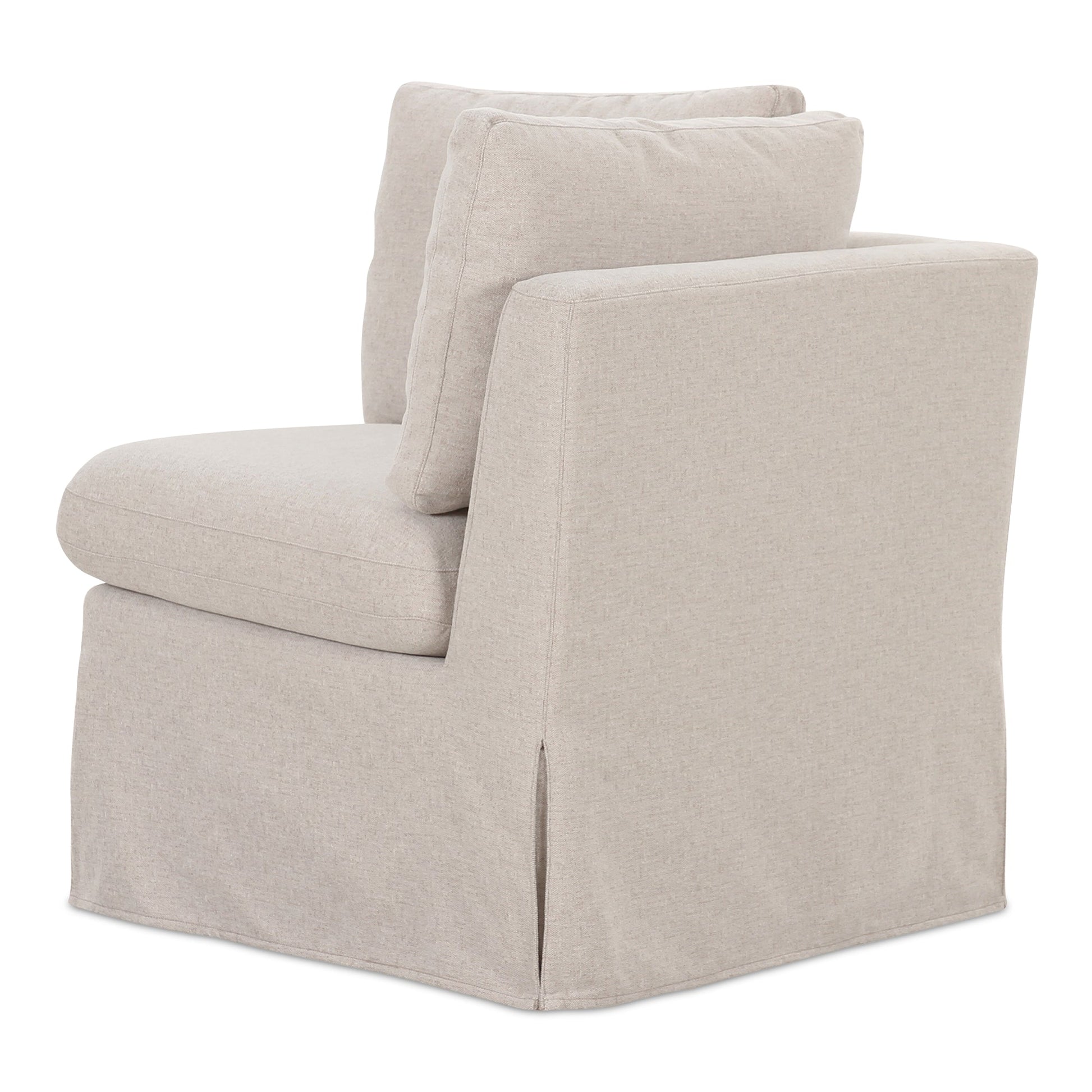 Fable Beige Slipcover Dining Corner Chair - Ornate Home