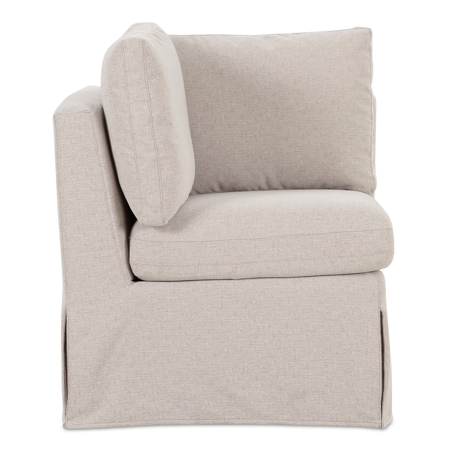 Fable Beige Slipcover Dining Corner Chair - Ornate Home