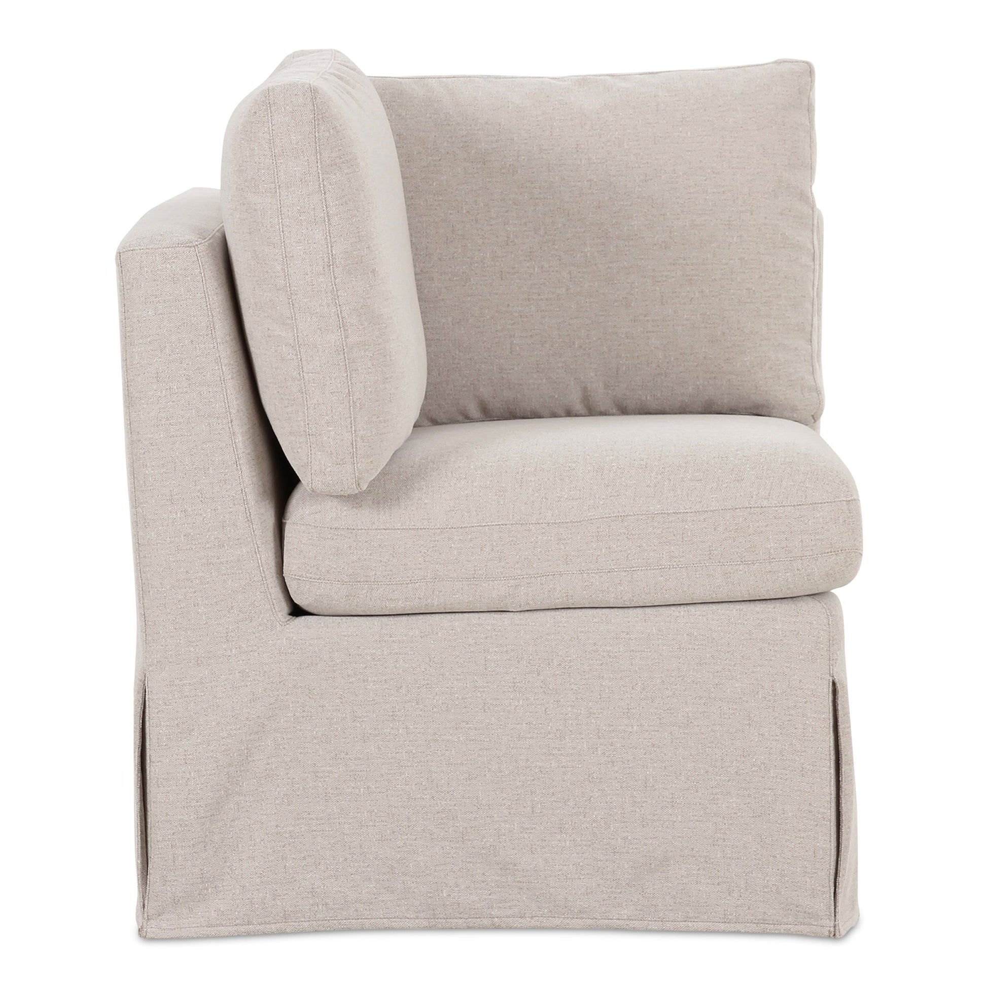Fable Beige Slipcover Dining Corner Chair - Ornate Home