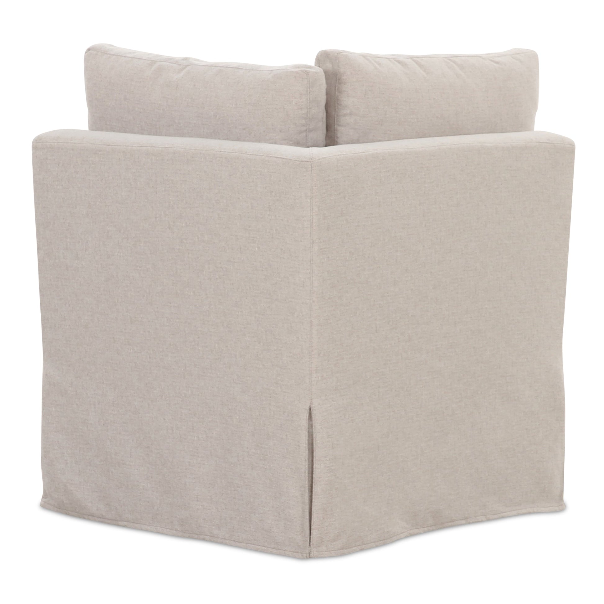 Fable Beige Slipcover Dining Corner Chair - Ornate Home