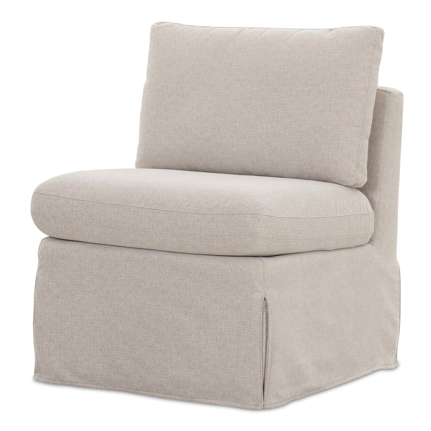 Fable Beige Slipcover Dining Slipper Chair - Ornate Home