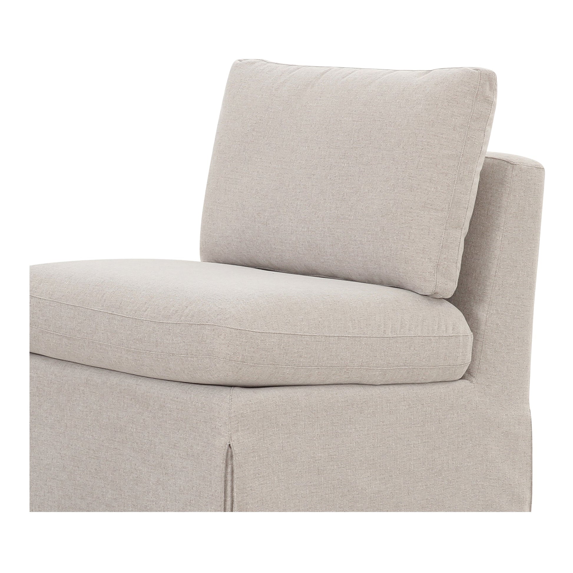 Fable Beige Slipcover Dining Slipper Chair - Ornate Home