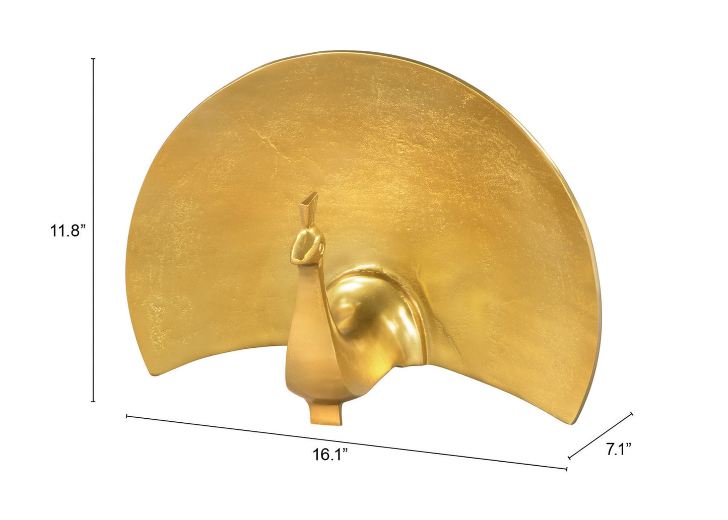 Fan Gold Table Art - Ornate Home