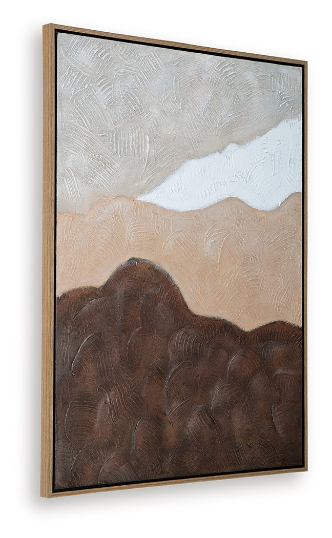 Fanthorne Tan/Brown/White Wall Art- Viva Furn