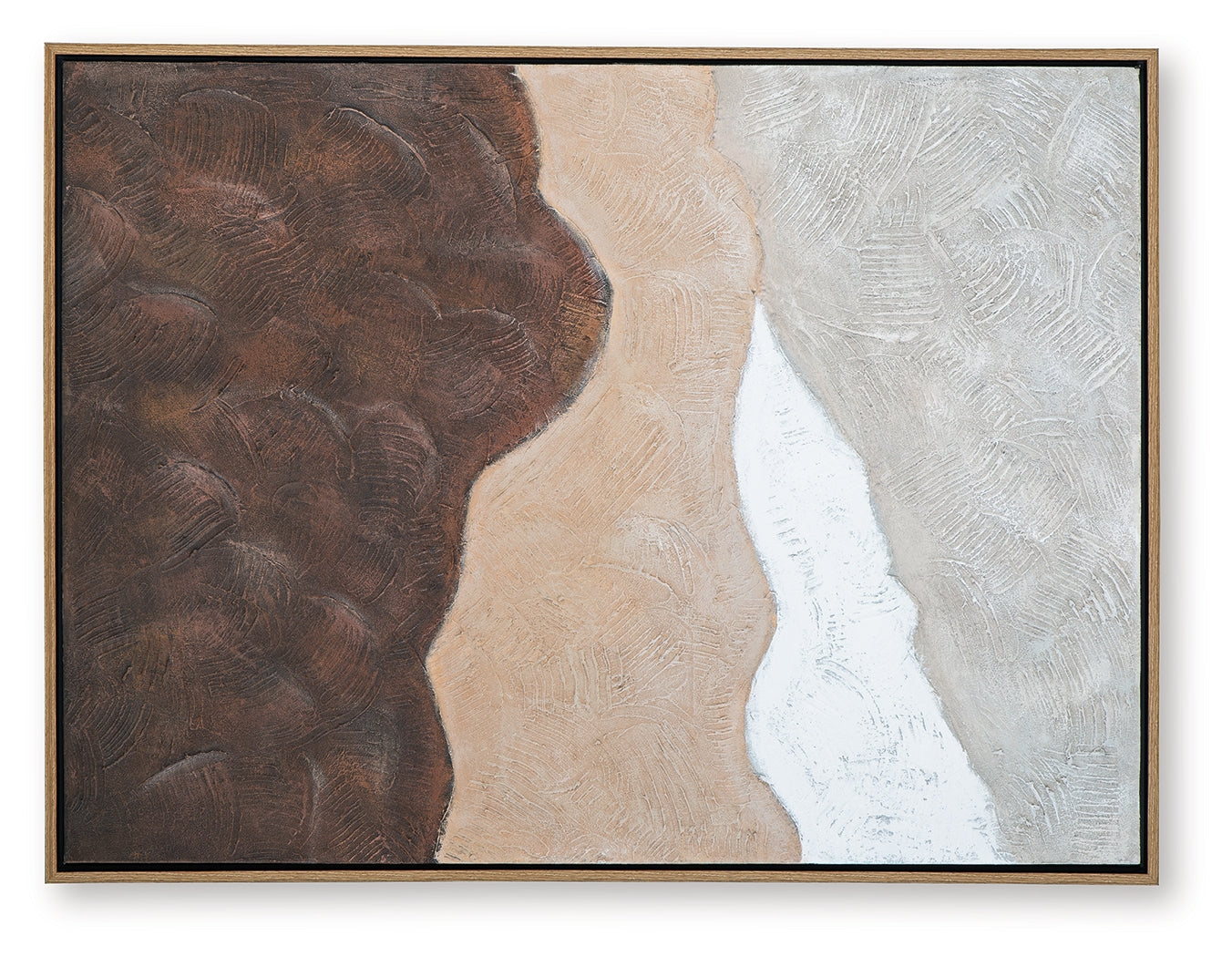 Fanthorne Tan/Brown/White Wall Art- Viva Furn