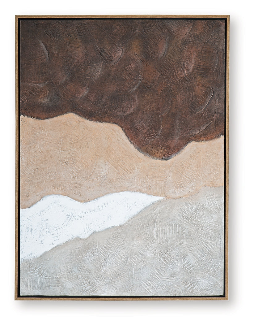 Fanthorne Tan/Brown/White Wall Art- Viva Furn