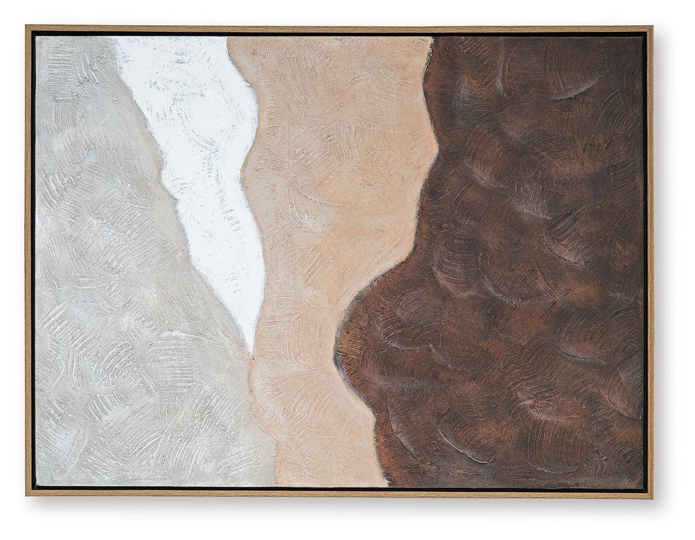 Fanthorne Tan/Brown/White Wall Art- Viva Furn