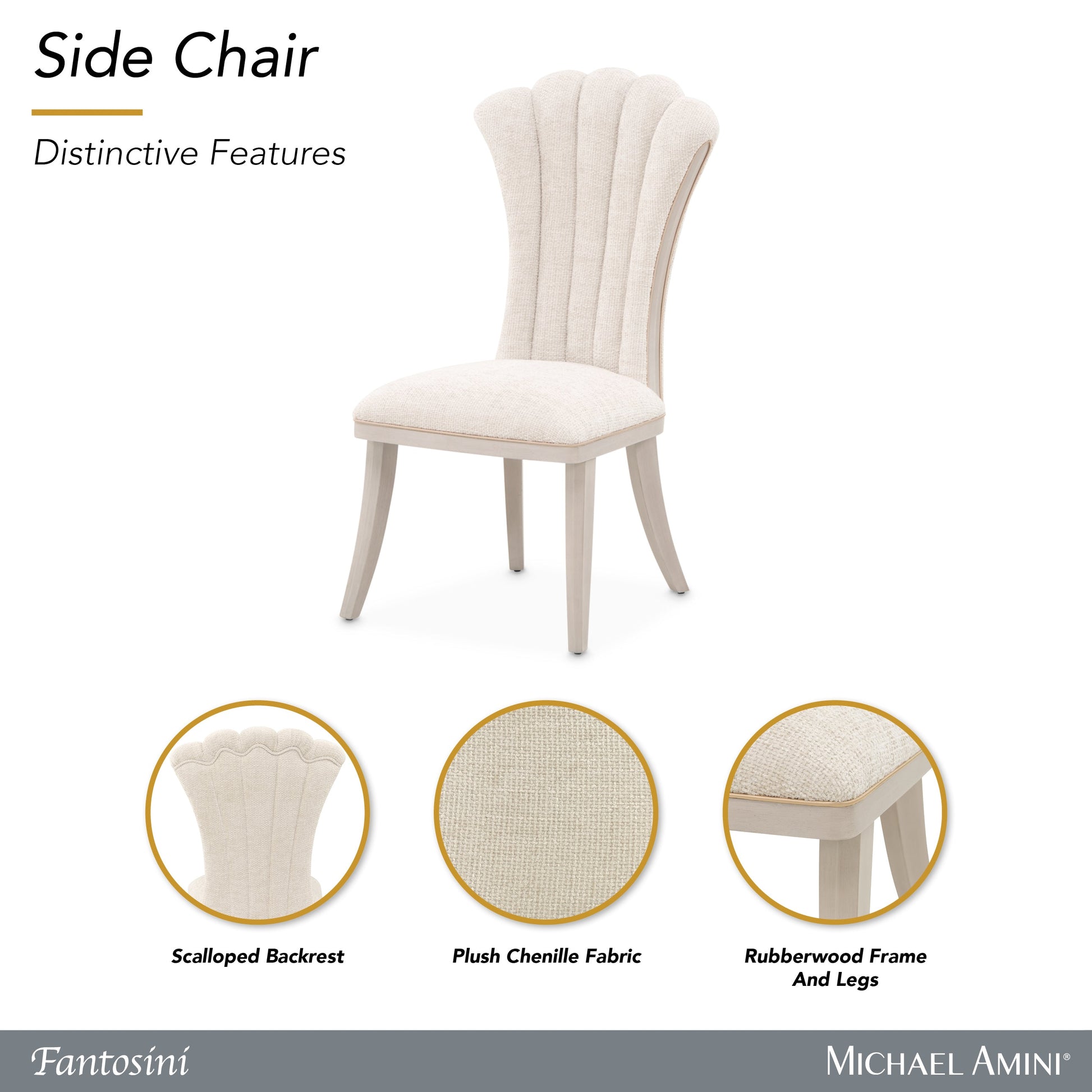 Fantosini Silver Mist/Cappuccino Dining Side Chair (Set of 2) - Ornate Home
