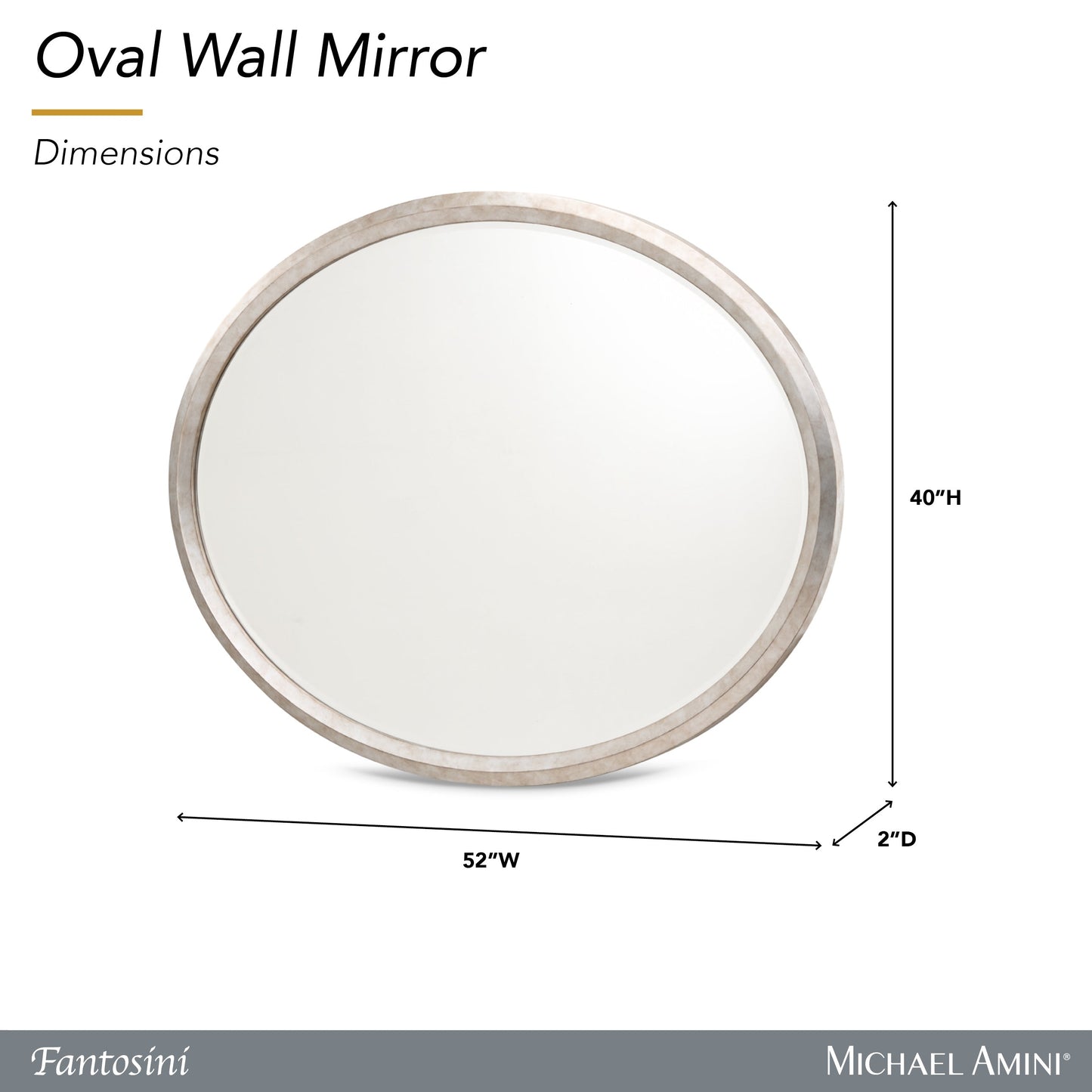 Fantosini Silver Wall Mirror - Ornate Home