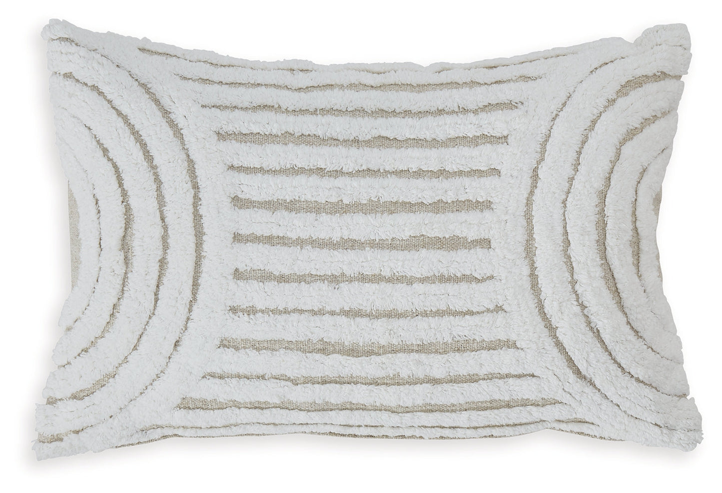 Farissen White/Tan Pillow- Viva Furn