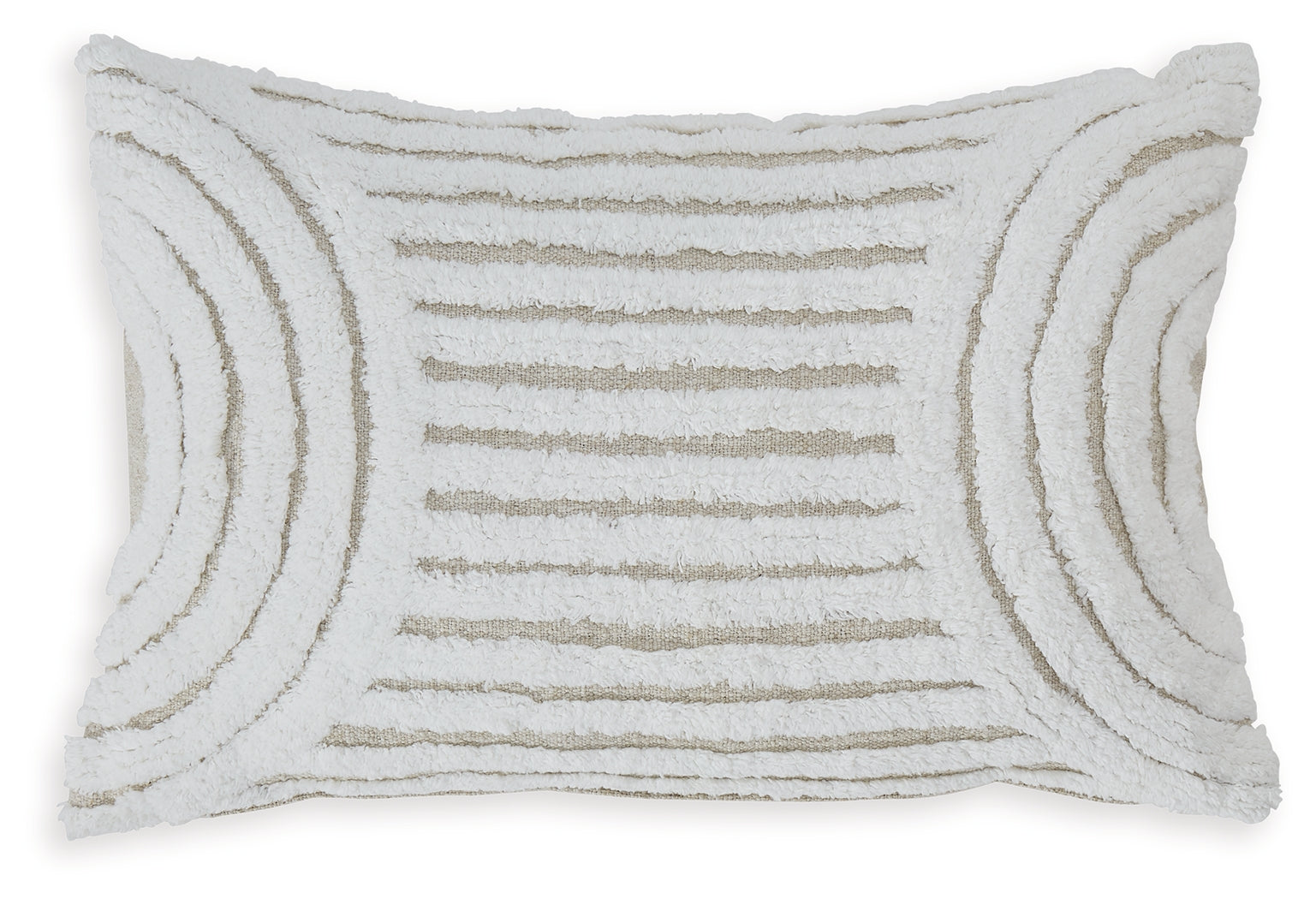 Farissen White/Tan Pillow- Viva Furn